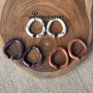 4g 6g 8g Simple Gauge Earrings, Wood Gauges, Handmade Earrings, Sono Wood Earrings, Saba Wood Gauge, Tamarind Wood Earrings, Handmade Gauges