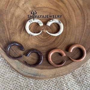 4g 6g 8g Simple Gauge Earrings, Wood Gauges, Handmade Earrings, Sono Wood Earrings, Saba Wood Gauge, Tamarind Wood Earrings, Handmade Gauges