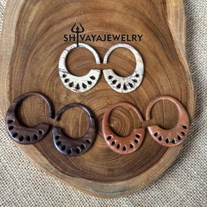 4g 6g 8g Tear Drop Gauge Earrings, Wood Gauges, Handmade Earrings, Sono Wood Earrings, Saba Wood Gauge, Tamarind Wood Earrings