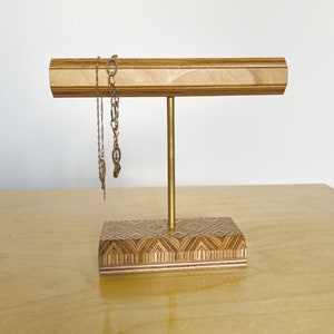 Brizi Living 4 Tier Wooden Bracelet Holder, Jewelry Holder Stand(Brown)