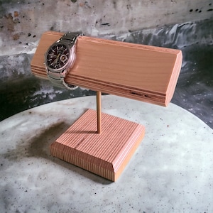 Handmade Watch Holder, Wood, Unique, Watch Holder Wooden Stand, Jewelry Holder Stand, Watch Holder For Men
