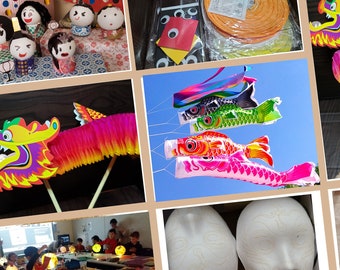 DIY Craft Kits  Bulk Purchase– Paper Dragons, Lanterns, Koinobori and Many More