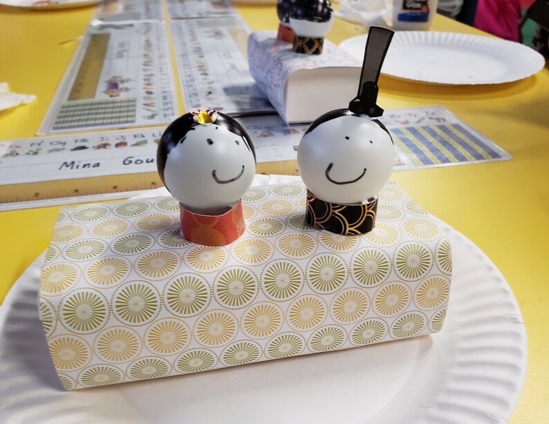 Japanese Hina Doll Craft for Kids, Japanese Girls Day Craft