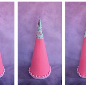 Felt Schultüte: 24" DIY School Cone, First Day of School Gift Bright Pink