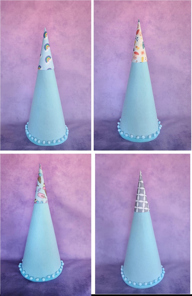Felt Schultüte: 24" DIY School Cone, First Day of School Gift Light Blue