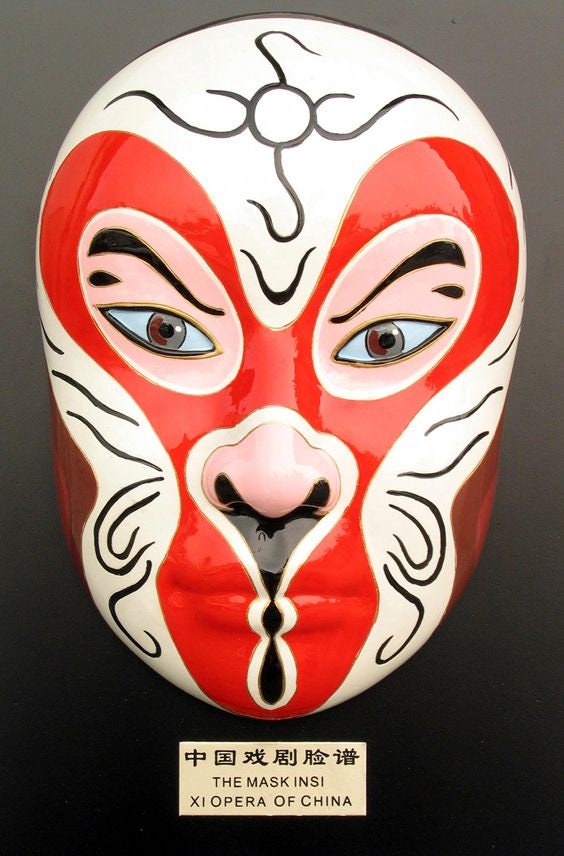 Chinese Monkey King Face Painting Sun Wukong Face Painting Etsy