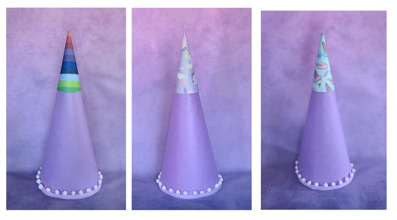 Felt Schultüte: 24" DIY School Cone, First Day of School Gift Purple