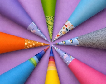 Cône d'école en feutrine de 61 cm à faire soi-même, cadeau pour la rentrée scolaire