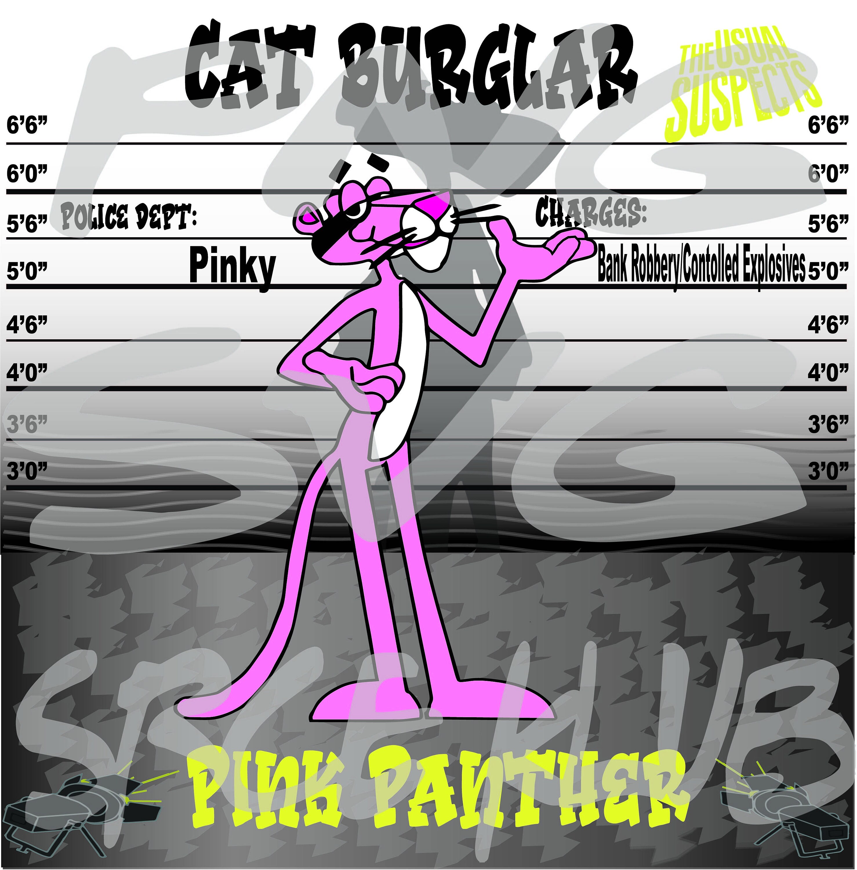 Pink Panther PNG Digital Png and SVG File Cat Burglar PNG T Shirt Svg