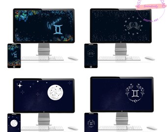 Gemini (Zodiac) Desktop and Phone Wallpaper