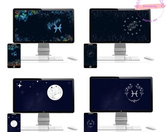 Pisces (Zodiac) Desktop and Phone Wallpaper