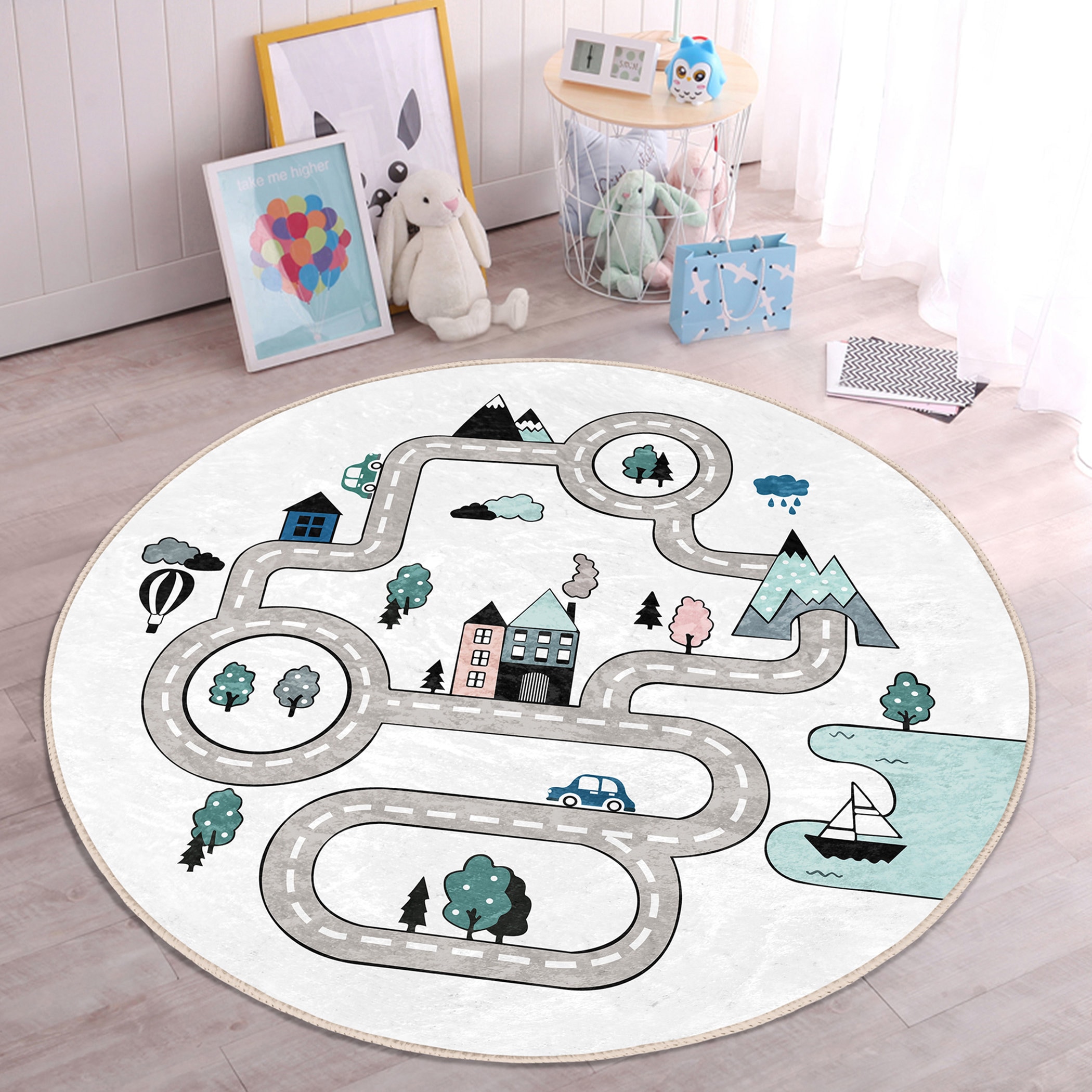 tapis de circuit voiture  Kids playmat, Nursery area rug, Playmat