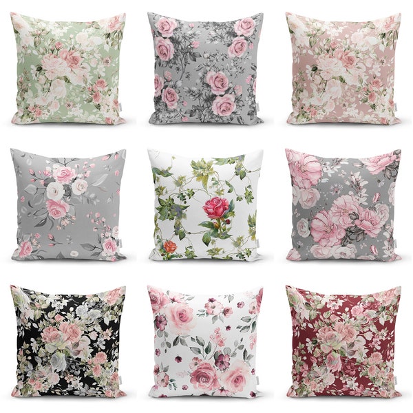 White Flower Pillow Etsy