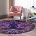 Yoga Round Rugmeditation Floor Carpetspiritual Non Slip Circle ...