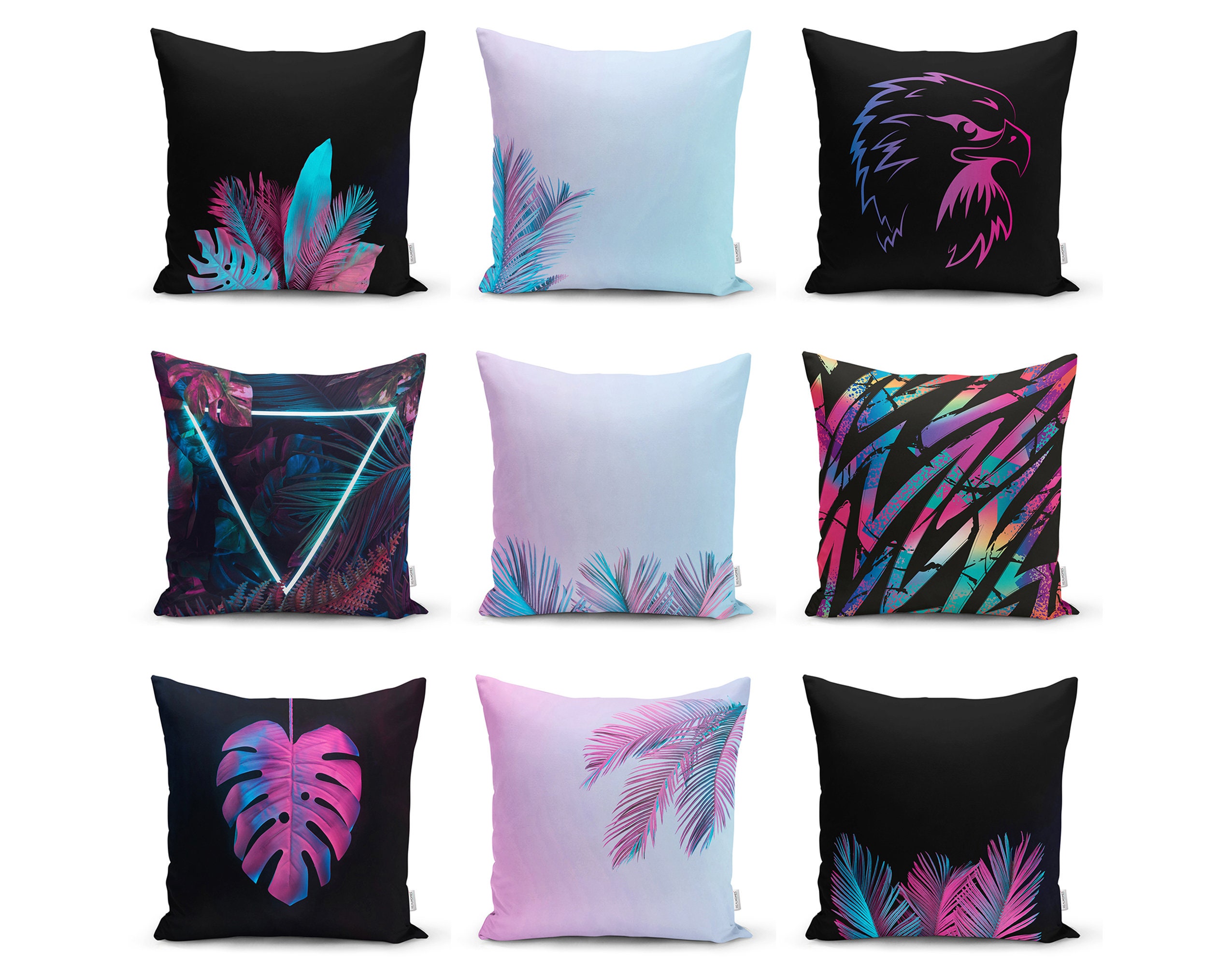 Neon top cushion covers