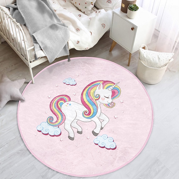  Alfombras redondas minimalistas de colores con arco iris para  fiestas infantiles, alfombra de guardería, alfombra escandinava para  habitación de niños, alfombra de meditación, alfombra de corredor lavable  para dormitorio y baño