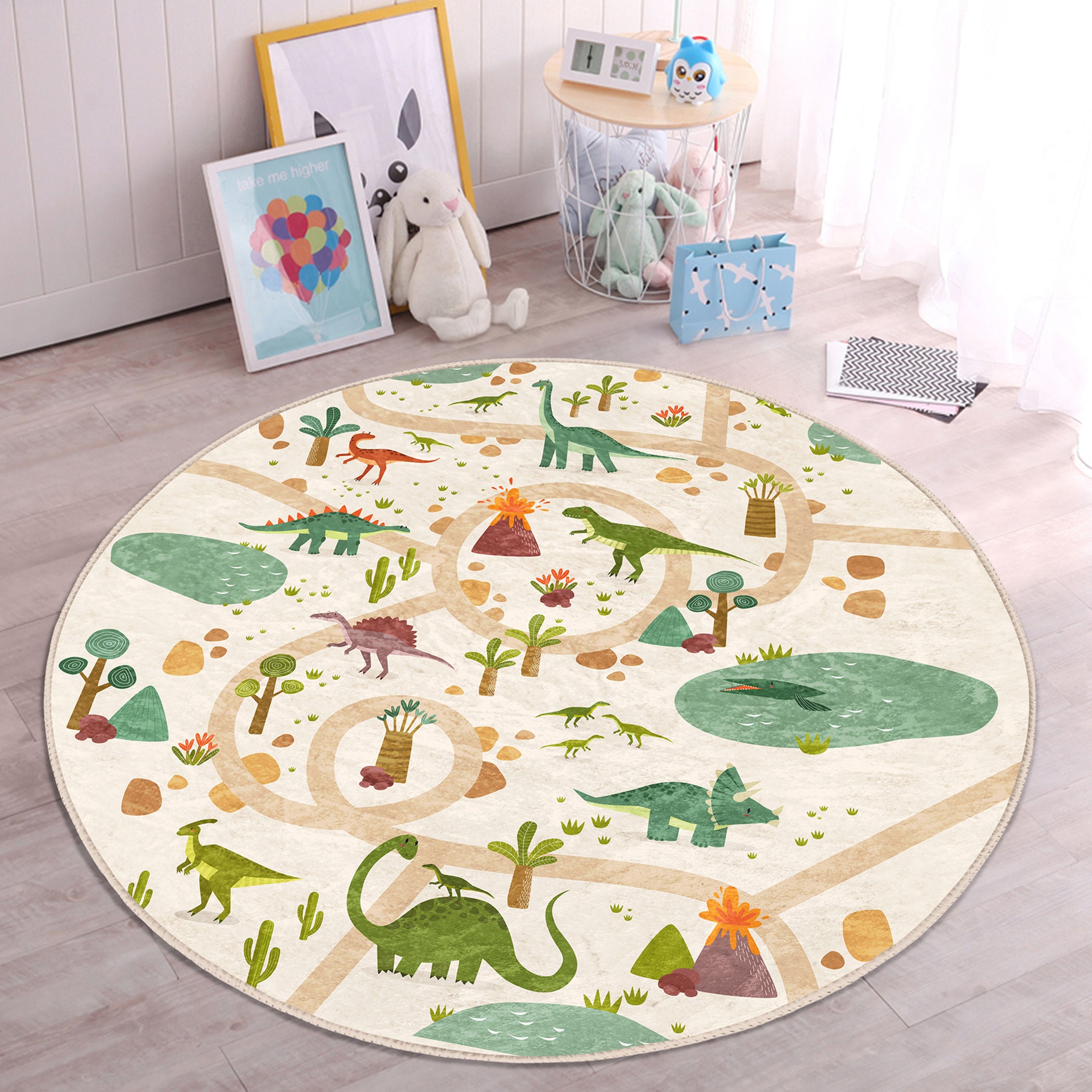 Play Mat Braided Rug for Nursery Shower Gift Large Floor Cushion for Kids 