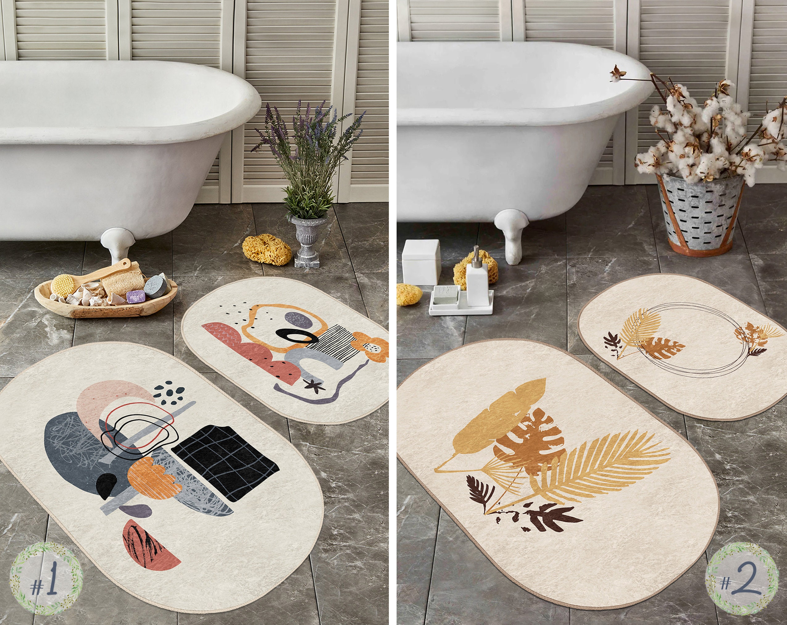 Bath Mat Set -  UK