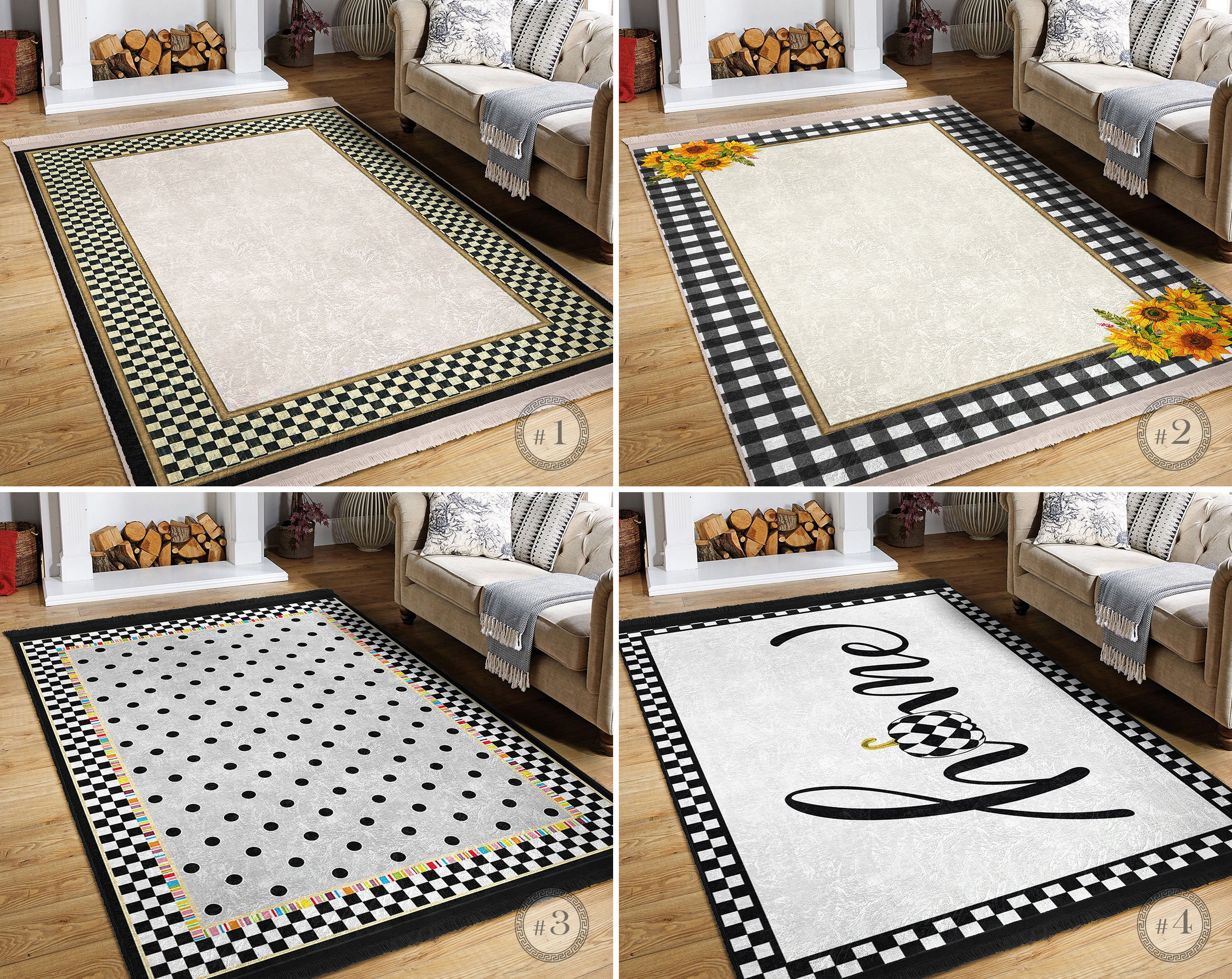 Anti Slip Floor Rug Etsy