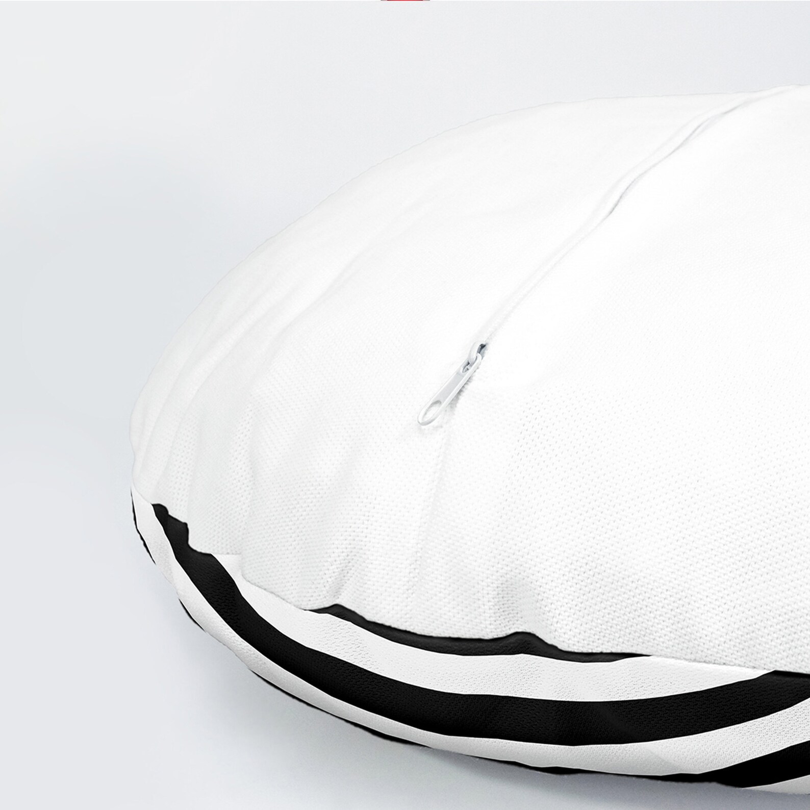 Set of 4 Striped Round Pillow Covers Gift Decor Plain 4 Etsy