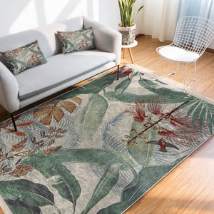 Tropical Area Rugexotic Runnerpalm Leaf Non Slip Carpetherbs Paradise ...