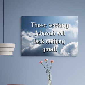 JW Gifts 2022 Year Text Canvas: Cloud Background