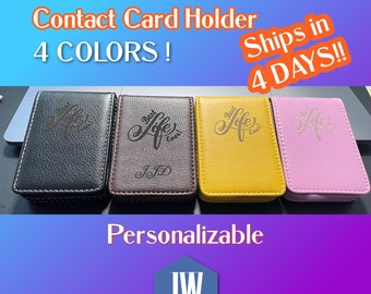 JW Contact Card Case. Personalizable. Quality Vegan leather with Best Life Ever Image. Holds up to 20 Cards. Publishers & Pioneers. JW Gifts