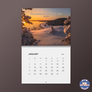 JW 2025 Year text Wall Calendars. Two sizes available. Psalm 96:8 Give Jehovah the glory due his name