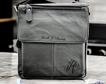 Personalized Genuine Leather JW Ministry Organizer Bag: Spanish Available