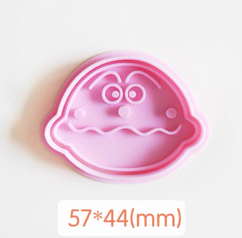 Cartoon Anpanman cookie cutter with stamp, biscuit mold, playdoh cutter, cake decoration mold 13