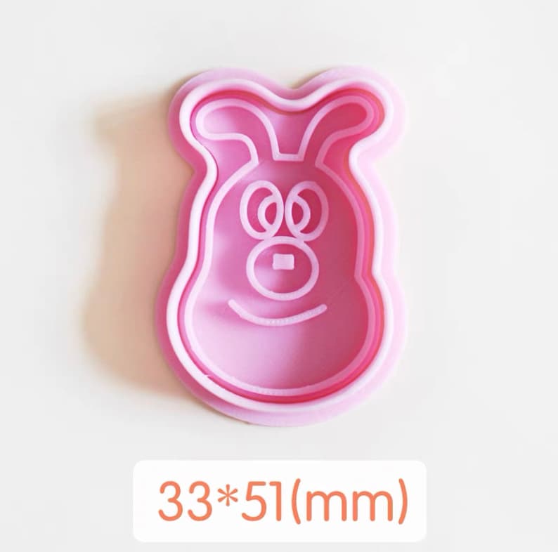 Cartoon Anpanman cookie cutter with stamp, biscuit mold, playdoh cutter, cake decoration mold 11