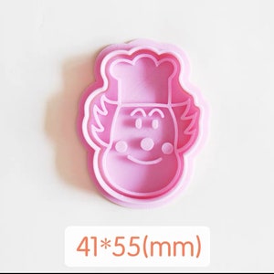 Cartoon Anpanman cookie cutter with stamp, biscuit mold, playdoh cutter, cake decoration mold 9
