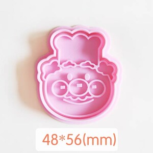 Cartoon Anpanman cookie cutter with stamp, biscuit mold, playdoh cutter, cake decoration mold 12