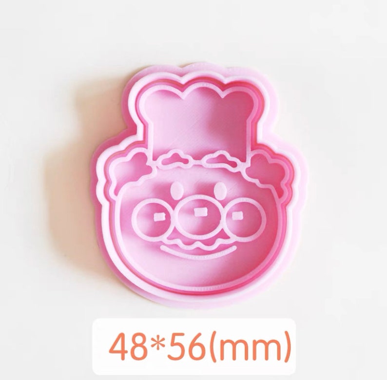 Cartoon Anpanman cookie cutter with stamp, biscuit mold, playdoh cutter, cake decoration mold 12