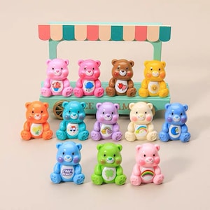 Cute 12pcs bear Resin charm set,DIY craft supply