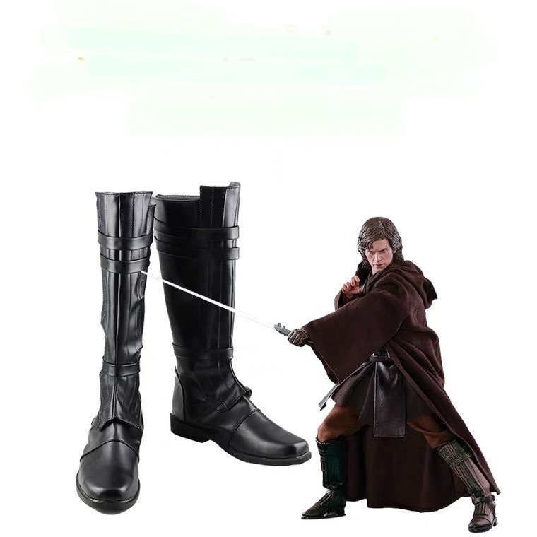 Chaussures Chaussures homme Chaussures pour déguisement Star Wars Anakin Skywalker Cosplay Chaussures Hommes Bottes Sur Mesure 