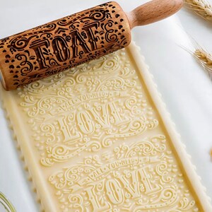 Valentine&#39;s day rolling pin,embossing cookie roller ,cutter , biscuit roller