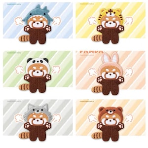 Roter Panda Aufnäher, Applikation, Applikation