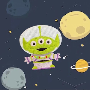 Toy story Alien iron on, sew on patch, embroidery applique