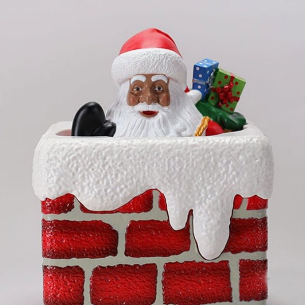 Africa American Santa Tree Topper Etsy