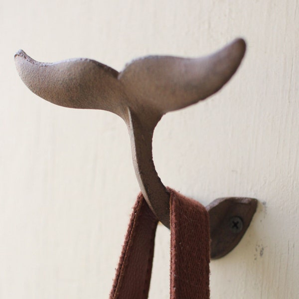 Cast Iron Whale Tail Wall Hook