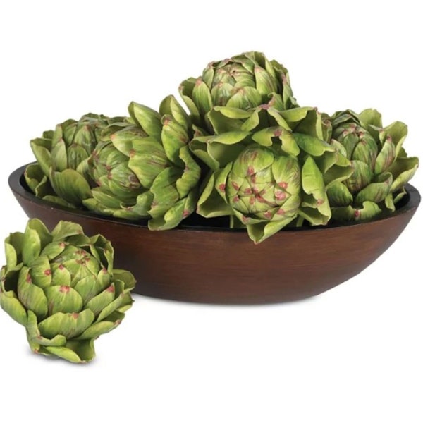 Artificial Artichokes for Centerpieces - Set of 2