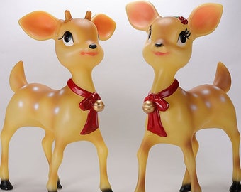 LED Blow Mold Nostalgic Reindeer