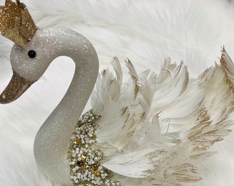 BESPORTBLE Table Crystal Swan Figure Decorative Swan Animal Statue Desktop Art Sculpture Model for Home Office Decoration BESPORTBLE Table Crystal Swan Figure Decorative Swan Animal Statue Desktop Art Sculpture Model for Home Office Decoration