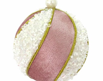 4" Velvet Ball Ornament