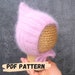 see more listings in the Bonnet pattern section