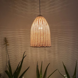 Rattan Boho Wall Sconce, Rattan Wall Light, Pendant Light, Lamp Chandelier Lighting