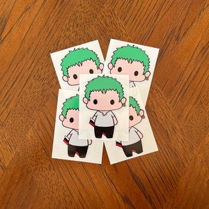 One Piece Zoro waterproof sticker