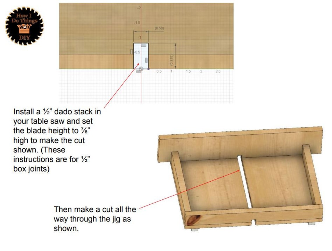 Build Plans Table Saw Box Joint Jig Etsy