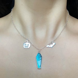 Samhain Special | Gothic Coffin Necklace | 925-999 Silver | Halloween Jewelry